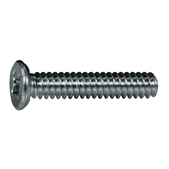#6-32 x 3/4" Zinc Phillips Flat Undercut Head Machine Screws (25 pcs.)
