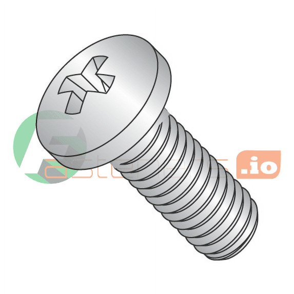 6-32 x 3/8" Machine Screws / Phillips / Pan Head / 316 Stainless Steel (Quantity: 5,000 pcs)