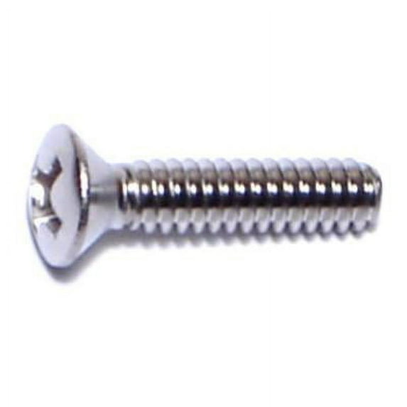 #6-32 x 5/8" 18-8 Stainless Steel Coarse Thread Phillips Oval Head Machine Screws MSOSS-058