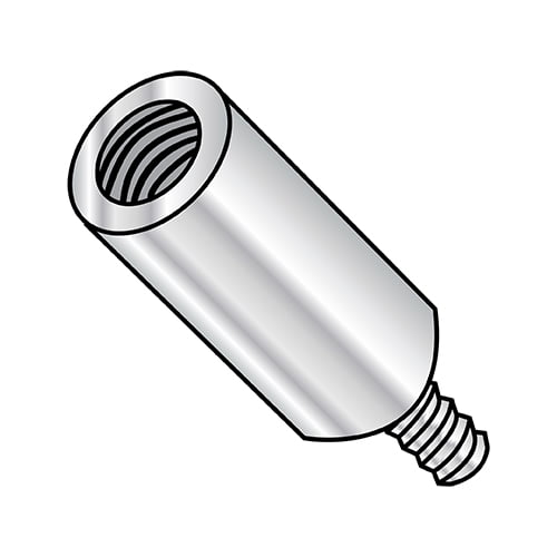 6-32X1 1/8 One Quarter Round Male Female Standoff Aluminum (Pack Qty 1,000) BC-141806RMA