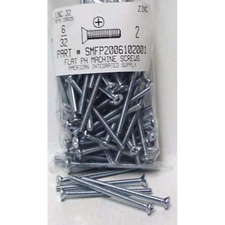 6-32 Zinc-Plated Pan Head Phillips Machine Screws (25 pack) - Steplab 6-32 Zinc-Plated Pan Head Phillips Machine Screws (25 pack) - Steplab