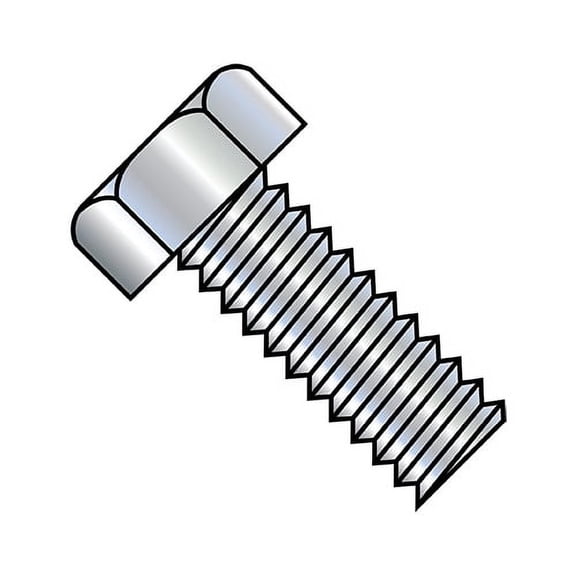 6-32X2 Unslotted Indented Hex Head Machine Screw Fully Threaded Zinc (Pack Qty 3,000) BC-0632MH