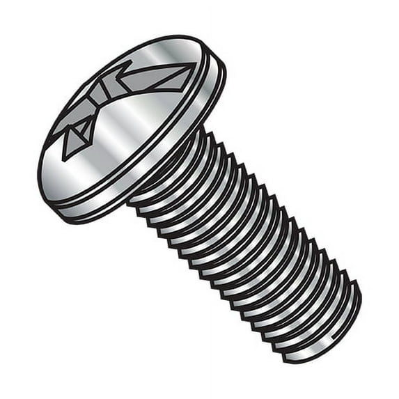 6-32X5/8 Combination Slotted/Phillip Pan Head Machine Screw Full Thread 18-8 Stainless Steel (Pack Qty 5,000) BC-0610MCP188