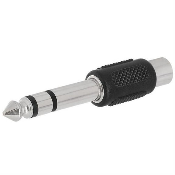 6.35 mm Stereo Plug to RCA Jack Adapter