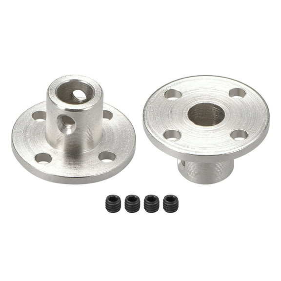 6.35MM Inner Dia H12*D10 Rigid Flange Coupling Motor Guide Shaft Coupler Motor Connector 2PCS for DIY Parts