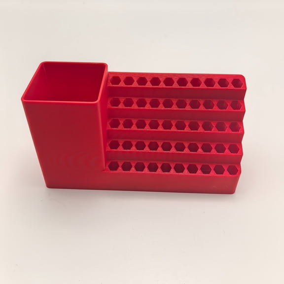 6.35Mm 1/4 Inch Hex Bit Screwdriver And Drill Bit Organizer | Plastic Desk Organizer For Tool Storage And Repair Station, Hanging Tool Rack