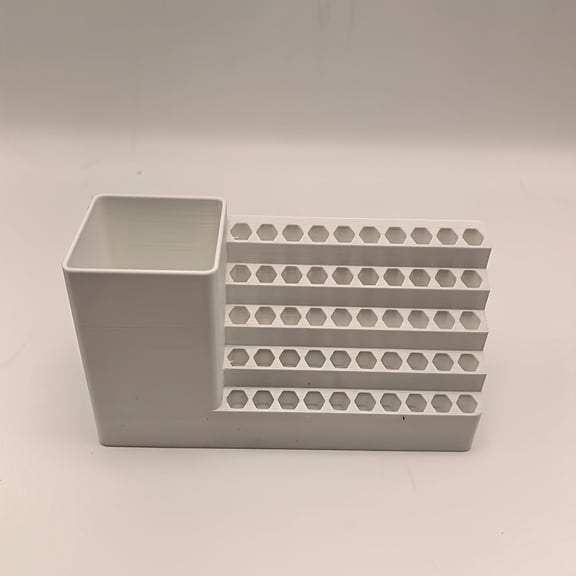 6.35Mm 1/4 Inch Hex Bit Screwdriver And Drill Bit Organizer | Plastic Desk Organizer For Tool Storage And Repair Station, Hanging Tool Rack