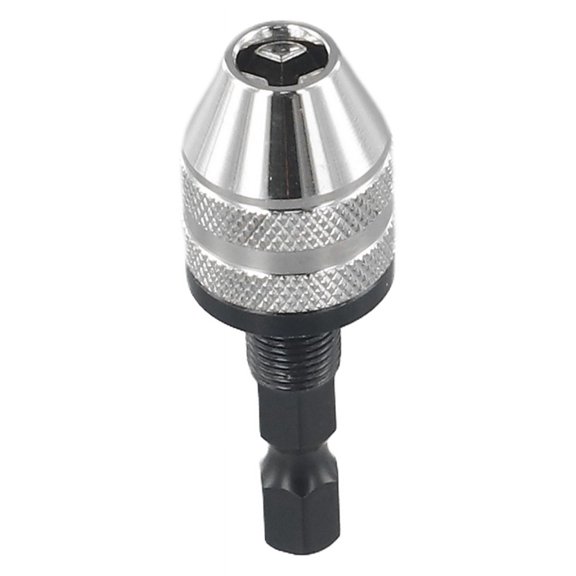 6.35Mm Hex Shank Quick Change Keyless Drill Bit Chuck Adapter Converter Tool 0.3-3.6Mms