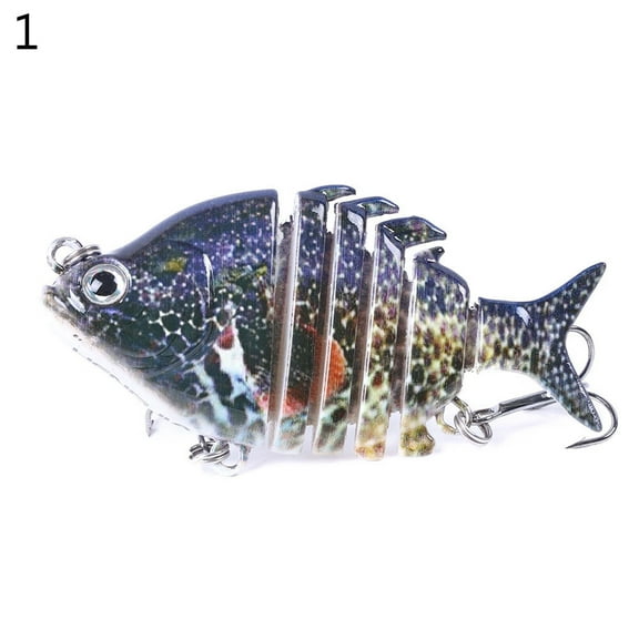 6.35cm 8g 6 Sections Artificial Fishing Lure Wobbler Fish Swim Bait Tackle Tool