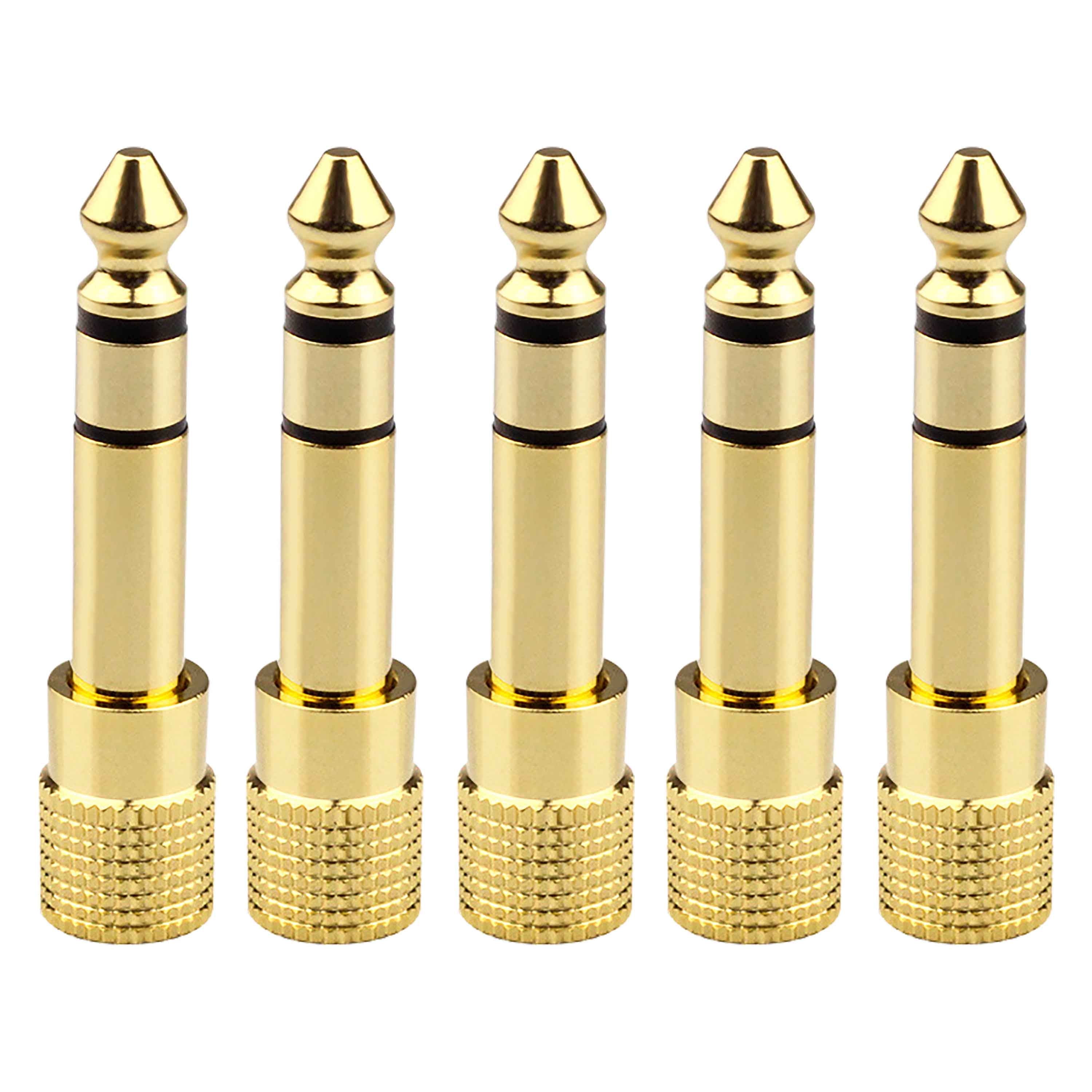 ANDTOBO Adattatore per Cuffie Stereo in Rae Puro da 2 Pezzi da 6,35