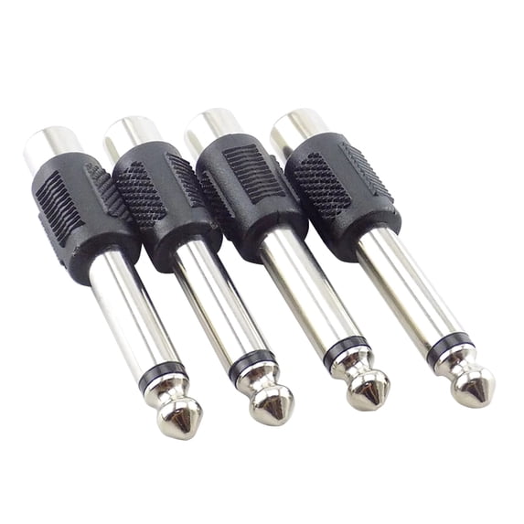 6.35mm (1/4") Stereo Male To 2x Female Y Splitter Adapter – Compact Audio Splitter