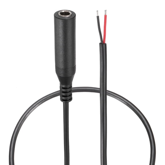 6.35mm Aux Cable Replacement Audio Cable Cord, 1ft N/A Pole Female to Bare Wire Audio Cable, Hi-Fi Stereo Sound Audio Cable Cord 5 Pcs