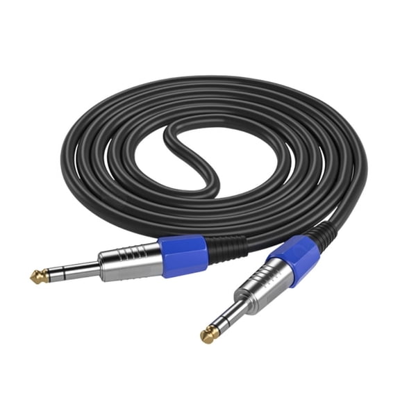 6.35mm Balanced Audio Cable Jack Male to Male Stereo Cables for Speaker Amp Instrument Cable Guitar Keyboard