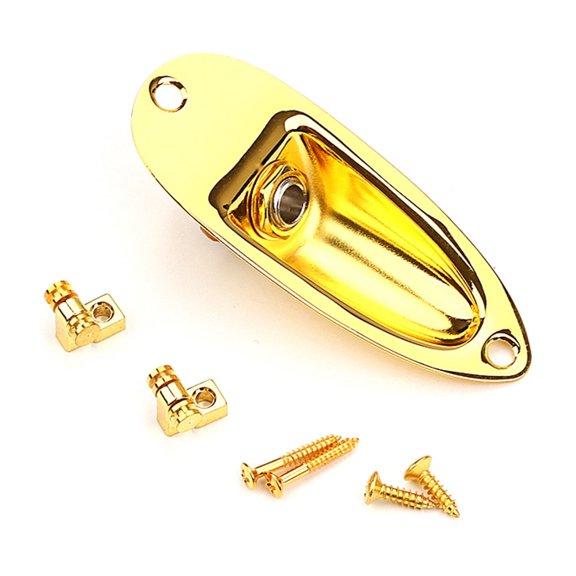 6.35mm Guitar Pickups Output Input Jacks Plug Socket Guitar Input Jacks Socket Output Loaded Boat 1/4'' with Screw