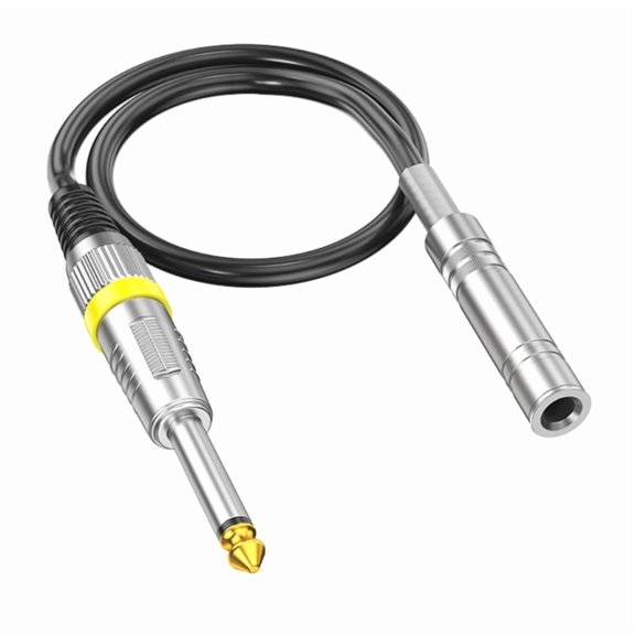 6.35mm Male To Female Audio Cable Gold Plated Connectors Dual Shielding For Home Theater Systems