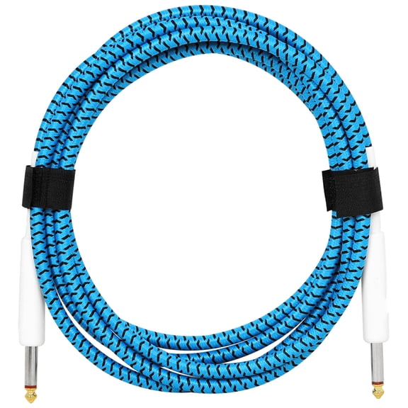 6.35mm Male to Male Braided Shielded Guitar Cable for Electric Guitars Bass Violin Drum Noise Reduction Sound Cables