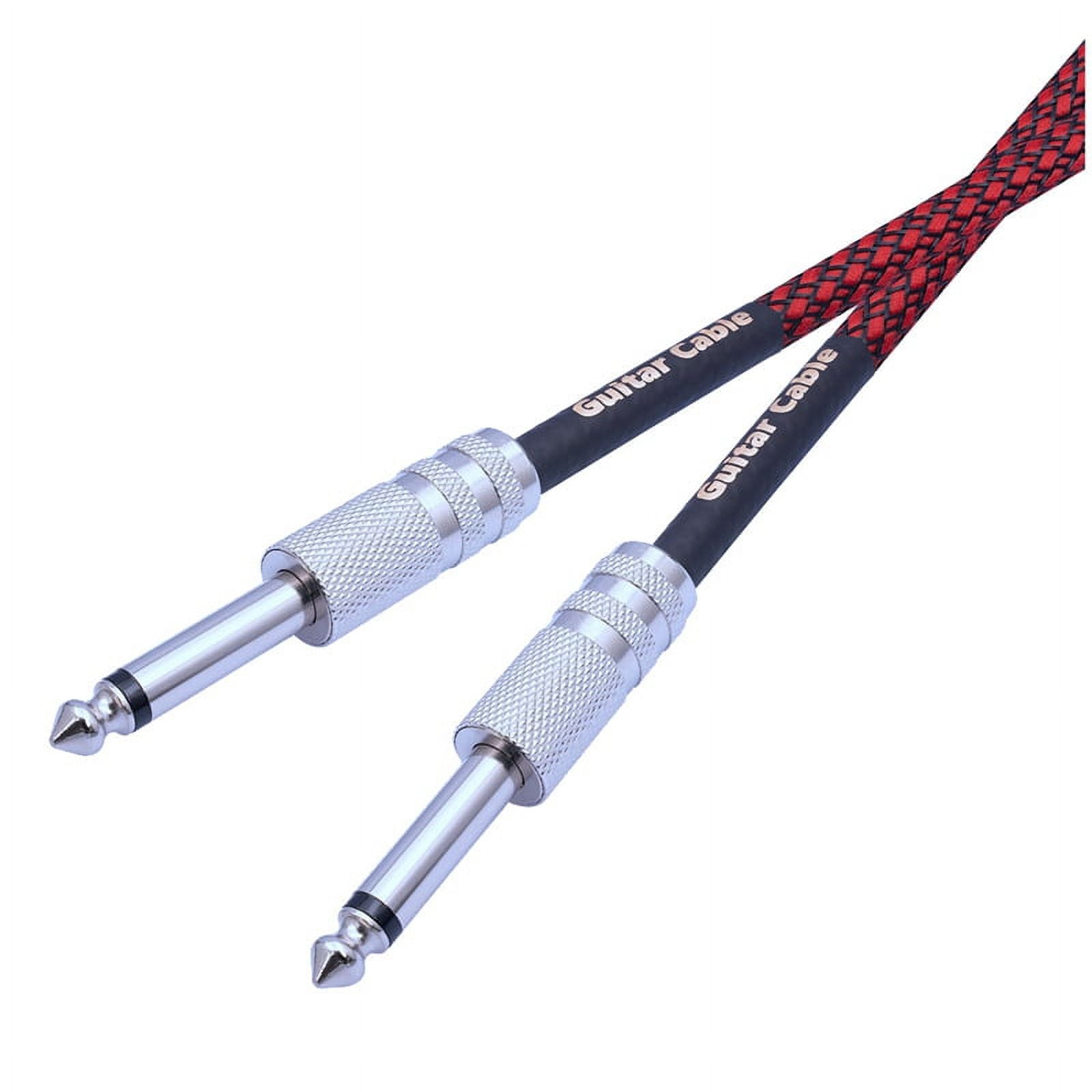 6.35mm Male to Male Straight 1/4Inch Stereo Cable Guitar Instrument ...