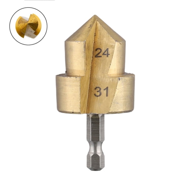 6.35mm PPR Lifting Stepped Drill Bit Hex Shank Water Pipe Connection Tool Fitting Reamer Hole Opening Punching 20/25/32mm C
