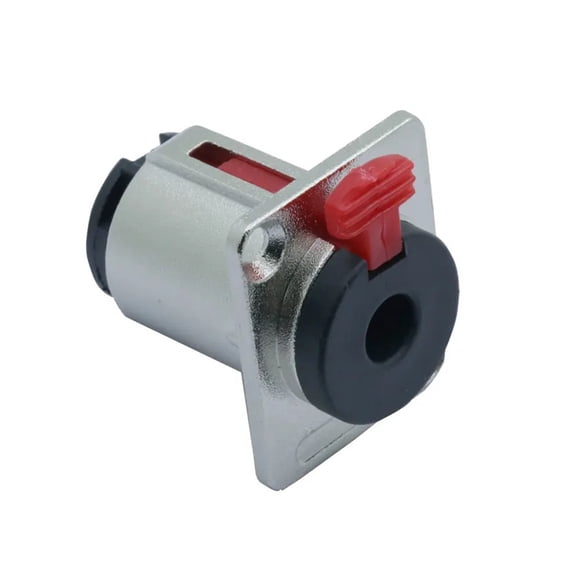 6.35mm Stereo Female Jack Panel Mount TRS 1/4 inch Female Socket Chassis Microphone MIC Audio Cable Connector Terminal Guitar