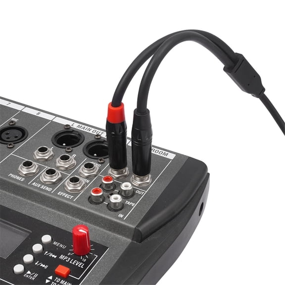6.35mm Stereo to 2 Mono 6.35 Male Mono Y-Splitter Insert Cable 1/4 Inch Male Jack to Dual 1/4inch 6.5 Male Audio Cable A