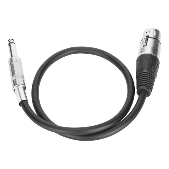 6.35mm XLR Female to TRS Audio Cable Balanced Interconnect Cable for Microphone MixerXLR Female 2m / 6.6ft