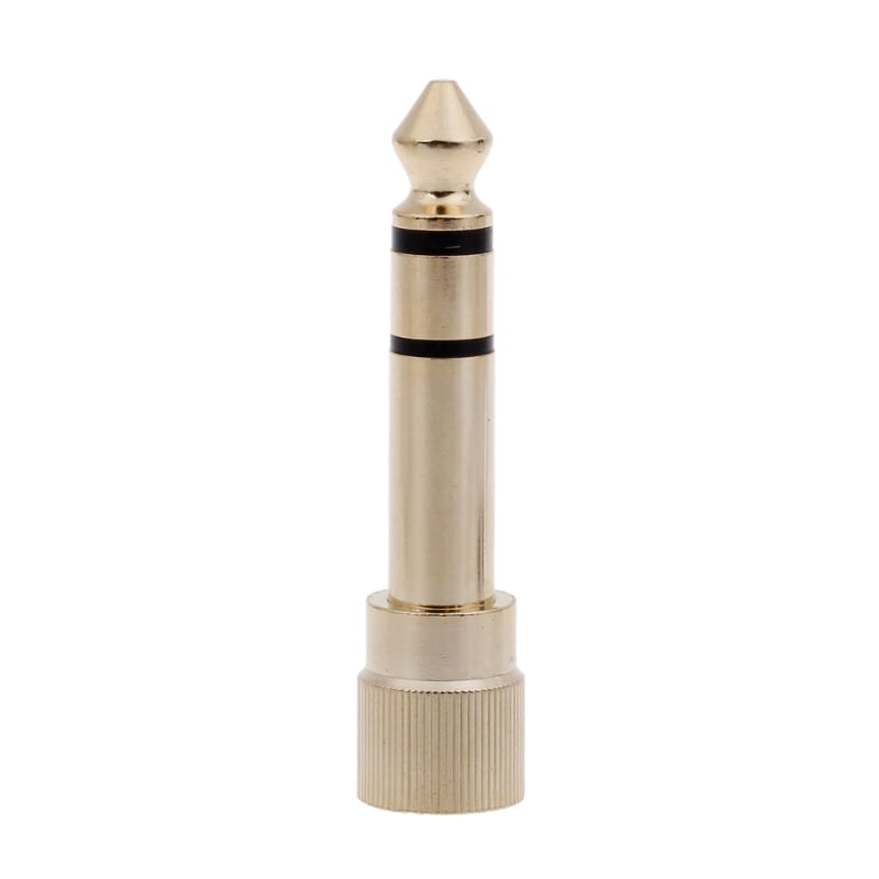 6.35mm to 3.5mm Adapter Gold Plated 6.35 Male to 3.5 Female Plug Converter for Headphones