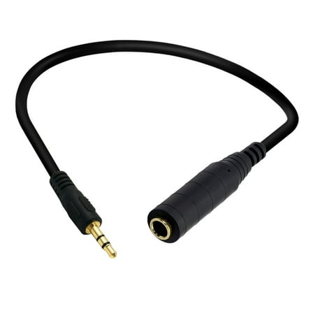 6.35mm to 3.5mm Female to Male Mono/Stereo Cable Gold-Plated Connector 1/8 to 1/4 Wire High