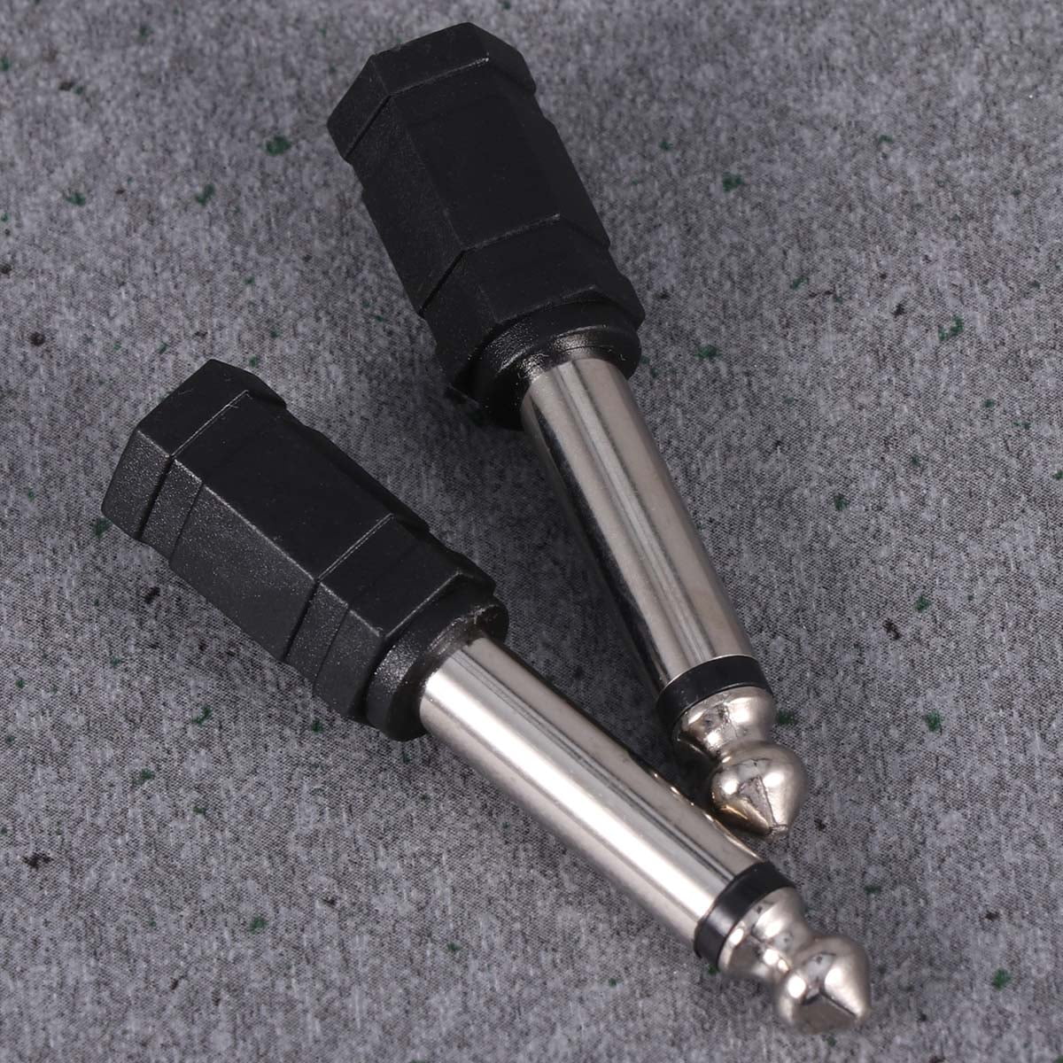 6.35mm to 3.5mm Jack Adapter 12pcs 6.35mm Mono Plug to 3.5mm Mono Jack Adapter Audio Connector 6
