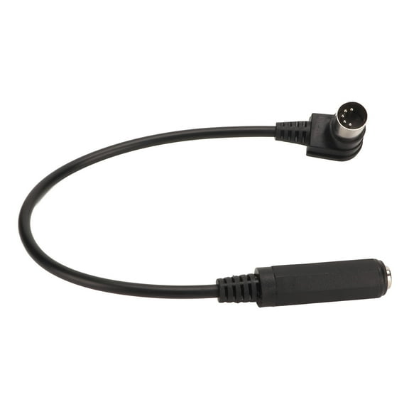 6.35mm to MIDI 5 Pin Cable Universal 6.35mm Female 1/4 Inch to DIN 5 Pin MIDI Male 90 Degree Sound Adapter Cable