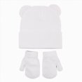 thumbnail image 1 of 6-36 Months Kids Winter Knit Hat and Mitten Set, Cute Bear Ear Beanie for Boys Girls, 1 of 8