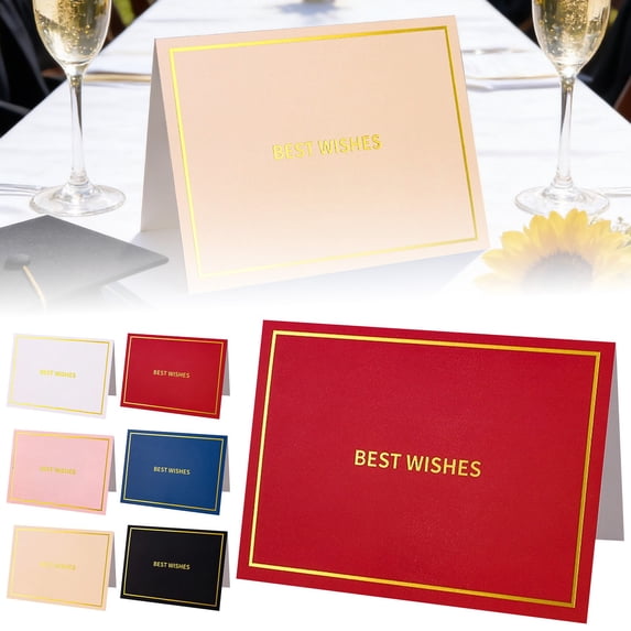 6/36PC 2026 Graduation Greeting Card With Envelope Formal Thank You Cards with Border - 6/36PC Classic Note Cards with Envelopes - for Business Professionals & Special Events