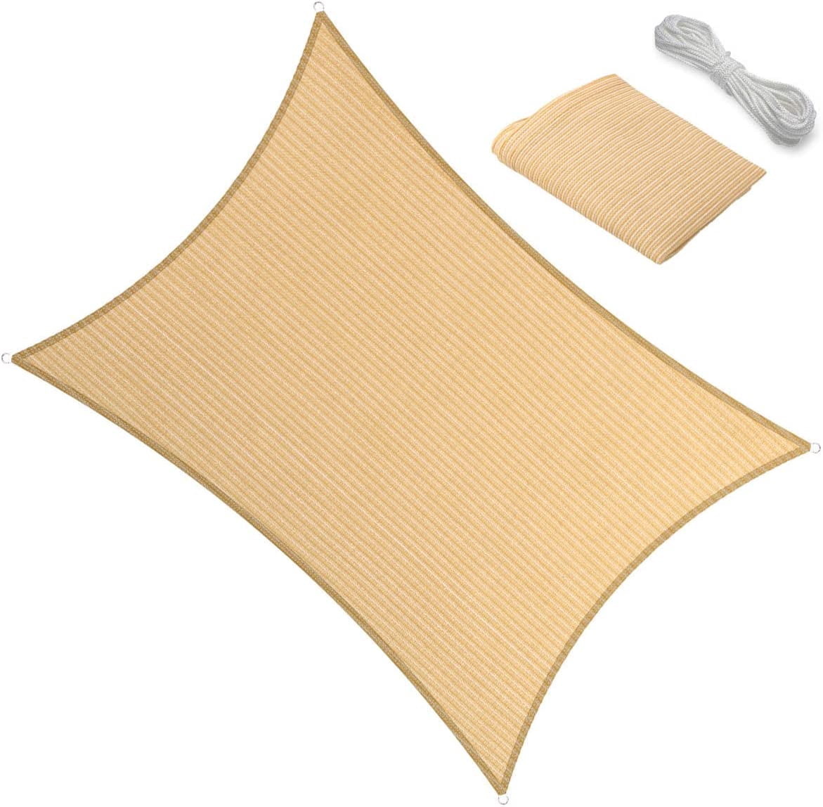 6 X 8 Sun Shade Sail Canopy Awning Permeable Fabric Pergola Cover For 6-x-8-sun-shade-sail-canopy-awning-permeable-fabric-pergola-cover-for