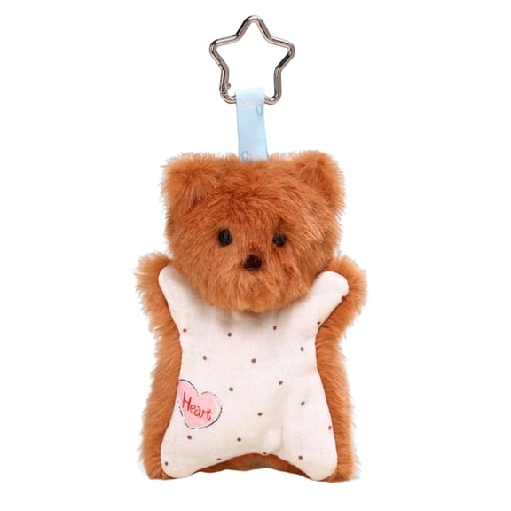 6.3Inch Plush Teddy Bear Toy with Star Pendant - Soft Polyester Stuffed Animal for Kids, Perfect for Birthday Gifts, Home Decor, and Party Favors