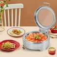 thumbnail image 1 of 6.3Qt Electric Chafing Dish Buffet Set Round Food Warmer Stainless Steel Buffet Server, 1 of 12