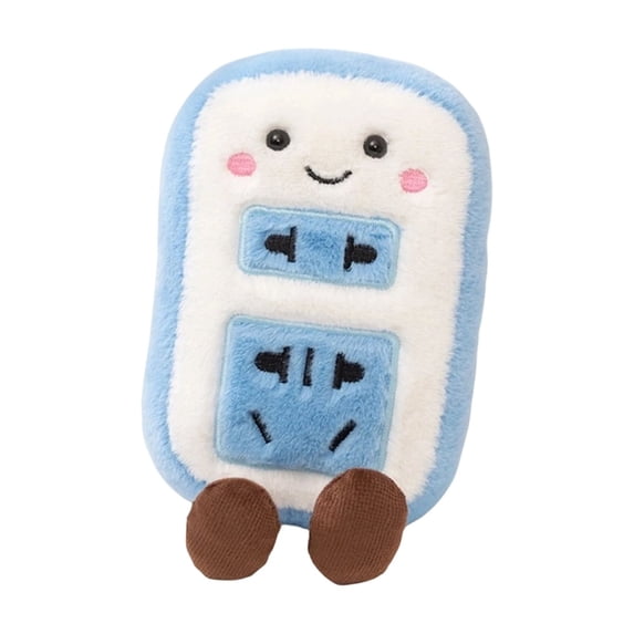 6.3in Creative TV Radio Plush Toy, Decorative Stuffed Animal for Home Office, Soft Material Doll for Bedroom, Unique Gift for Adults Extension Cord Plush