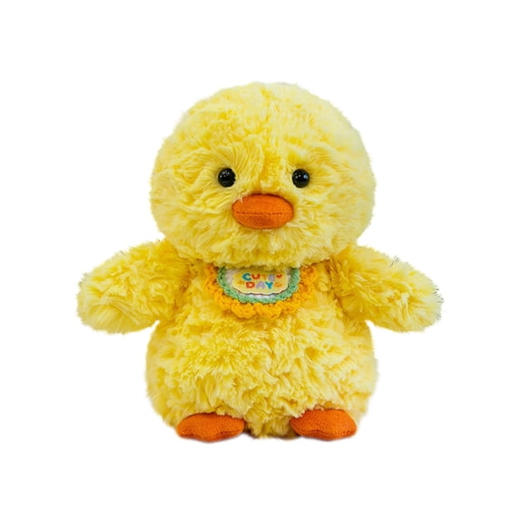 6.3in Cute Stuffed Duck Plush Toys with Bib, Soft and Cuddly Decorative Animal Figures, Plush Pillow Toys for Home Decor, Adorable Gift Ornaments, E