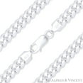 thumbnail image 1 of 6.3mm Miami Cuban / Curb Link Italian Chain Necklace in Solid .925 Sterling Silver, 1 of 2