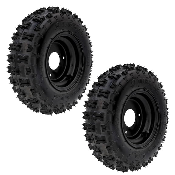6" 4.10-6 Tire Wheels on 3 Lug Rim for Go Kart Quad ATV Lawn Mower Scooter Snowblower Chopper