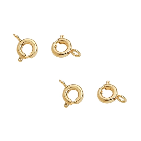 6/4/2/1 Pairs Gold Filled Spring Ring Clasps For Necklace Bracelet Jewelry DIY Making Handmade Jewelry Bracelet Necklace End Chain Spring Clasp