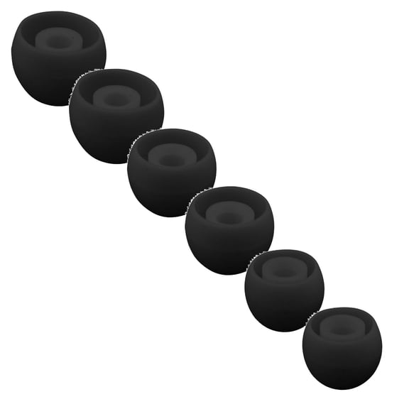 6/4/2/1pcs Silicone Replacement Ear Plugs Soft Silicone Ear Buds Replacement In Size S/M/L Headphone Cover Compatible With Most In-Ear Headphones