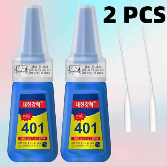 6/4/2pc Heavy-Duty Super Glue - Fast Drying, Waterproof & Temp-Resistant Adhesive for Crafts, Wood, Metal, Plastic, Shoes - Multi-Purpose DIY Repair Kit w/Dropper
