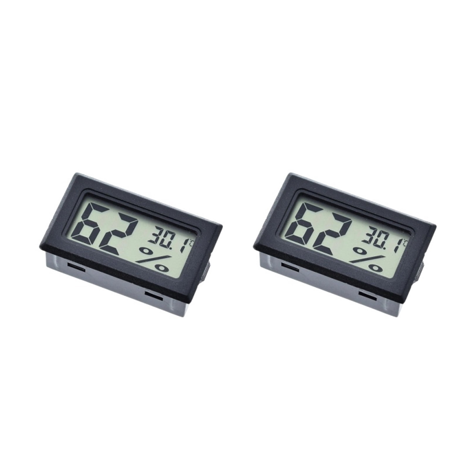 6/4/2pcs Digital LCD Thermometer Hygrometer Indoor Room Mini Electronic Temperature Humidity - 2PCS BLACK ℉
