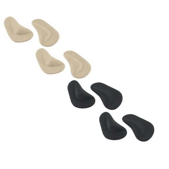 6/4/3/2/1 Pairs Arch Support Shoe Inserts For Flat Feet Reusable Gel Arch Pads For Plantar Fasciitis Adhesive Arch Pad For Relieve Pressure And Feet Pain For Women And Men