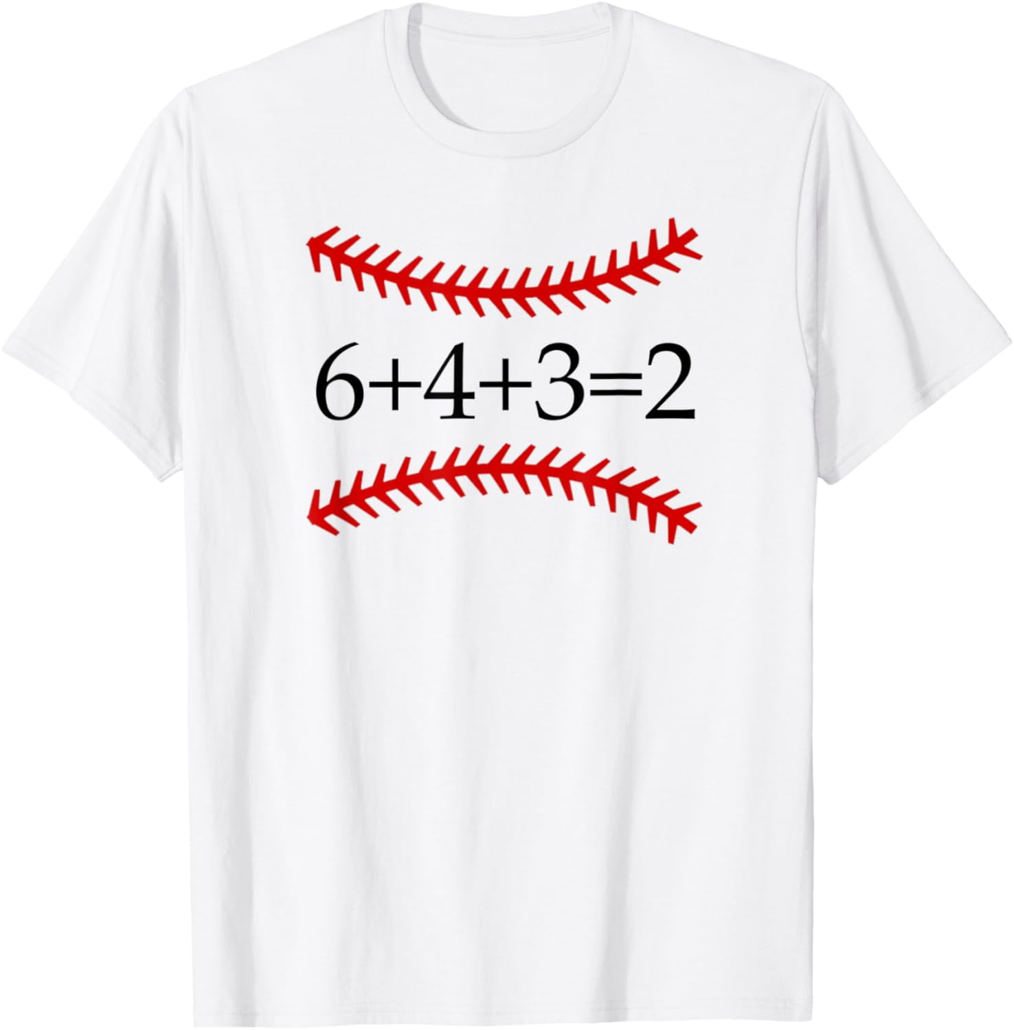 6 4 3 2 Baseball Math Shirt | Cute Softball Game Tee Gift - Walmart.com