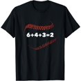 thumbnail image 1 of 6+4+3=2 Double Play Baseball Player Gift Baseball Saying T-Shirt Black Small, 1 of 4