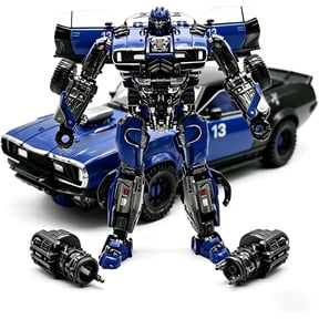 6.4 Inch 2Mode Transforming Car Robot Action Figure, Deformation Toy with Weapon Accessories & Flexible Joints, Gift for Boys and Girls Ages 6+
