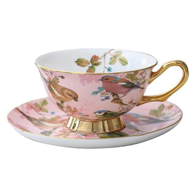 Sauser Spring 6.4 oz Porcelain Spring China Painting Tea Cup & Saucer Set, Multi ...
