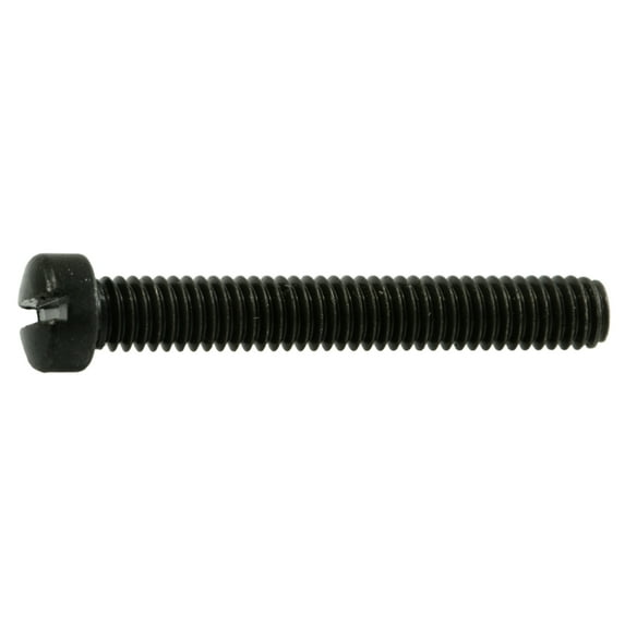 #6-40 x 1" Black Oxide Slotted Fillister Head Gun Screws (5 pcs.)