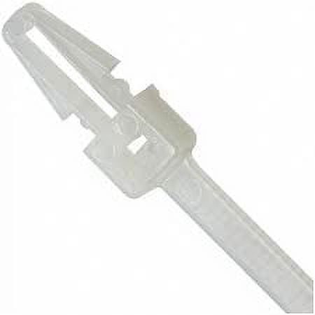 6" 40lb Natural Push Mount Cable Ties 100/bag Part #PM6-40-9C-NW