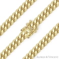 thumbnail image 1 of 6.4mm Miami Cuban / Curb Link Italian Chain Bracelet in .925 Sterling Silver w/ 14k Yellow Gold, 1 of 2